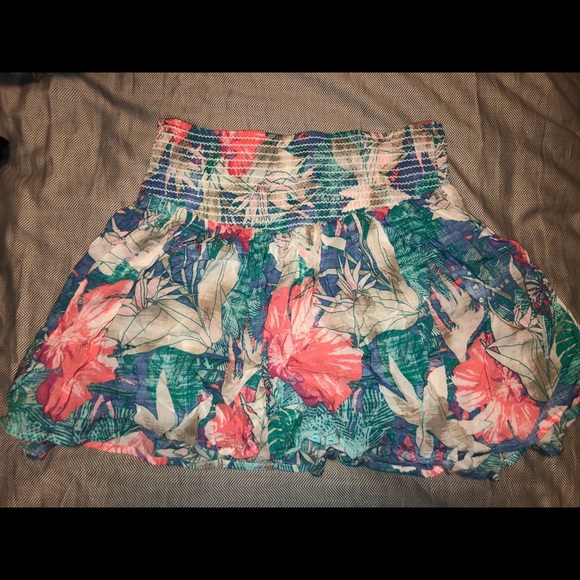 Blue Patterned Skirt - Picture 1 of 2